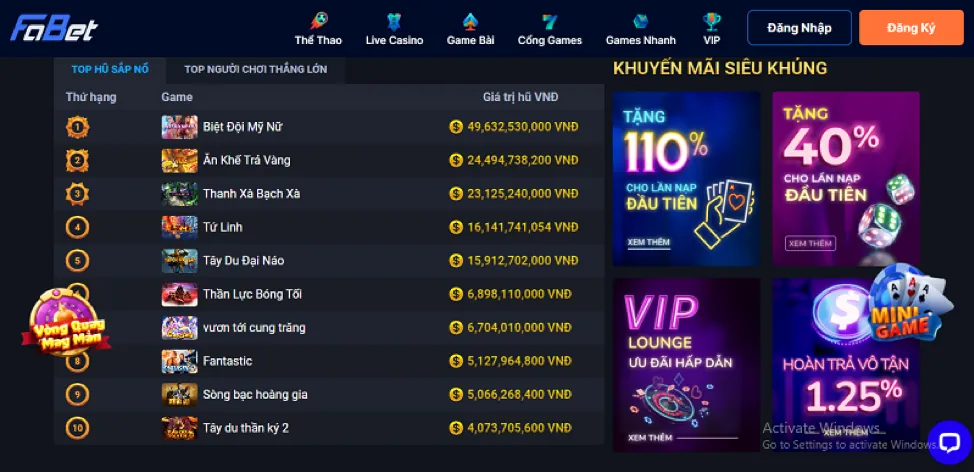 Bộ sưu tập game Nổ Hũ đa dạng tại BAT8